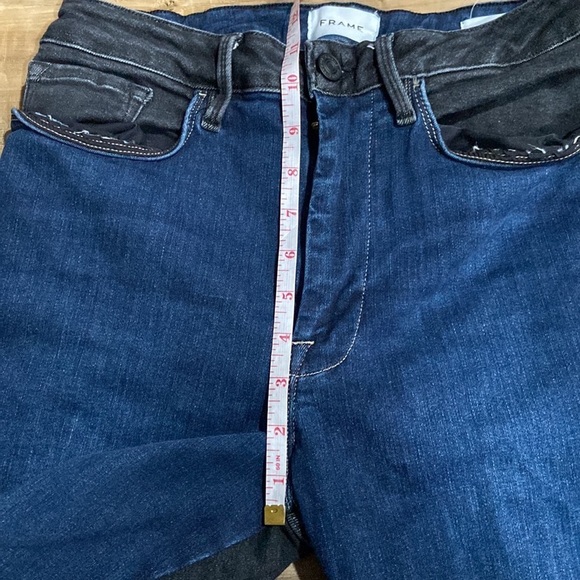 Frame Denim Two Toned Color Split Jeans - Picture 9 of 12